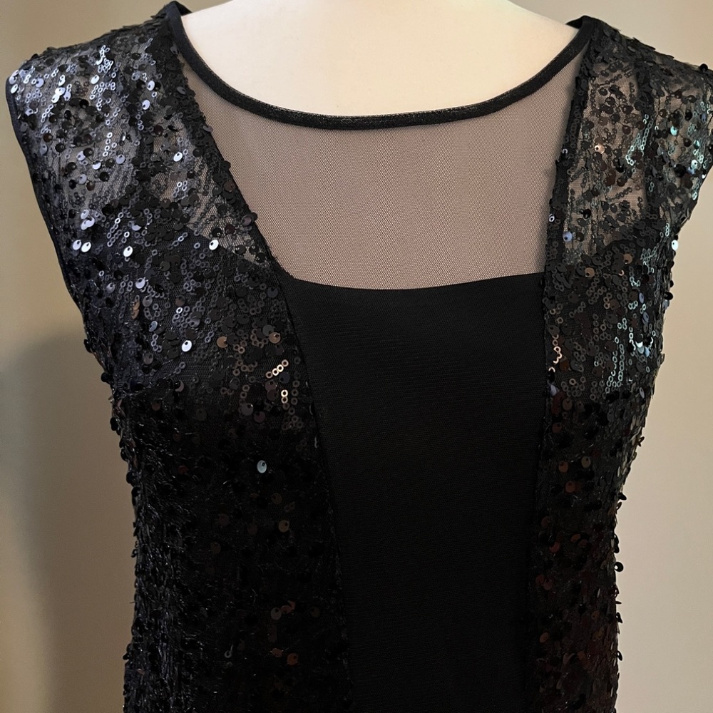 Laundry by Design Black Sequin Dress - Picture 2 of 8